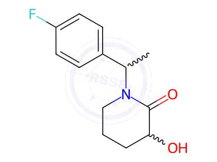 Chemical structure of 1-[1-(4-fluorophenyl)ethyl]-3-hydroxypiperidin-2-one