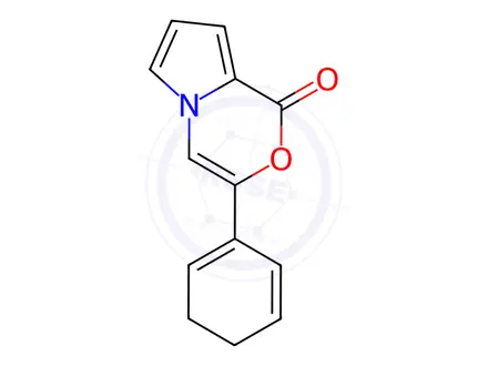 Chemical structure of 3,4-Dihydro-3-phenyl-1H-pyrrolo[2,1-c][1,4]oxazin-1-one