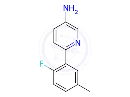 Chemical structure of 6-(2-fluoro-5-methylphenyl)pyridin-3-amine