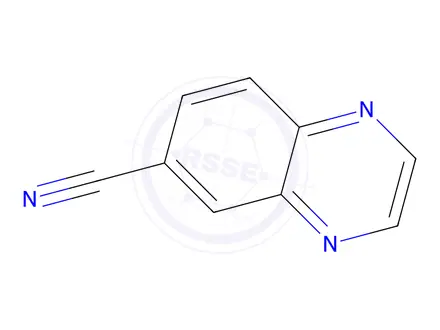 Chemical structure of 6-Quinoxalinecarbonitrile