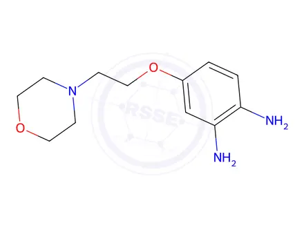 Chemical structure of 4-(2-Morpholinoethoxy)benzene-1,2-diamine trihydrochloride