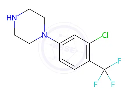 Chemical structure of Piperazine, 1-[3-chloro-4-(trifluoromethyl)phenyl]-