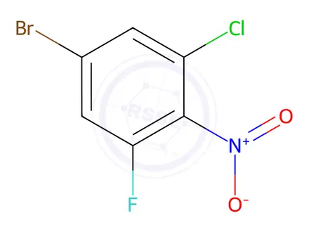 Chemical structure of 5-Bromo-1-chloro-3-fluoro-2-nitrobenzene
