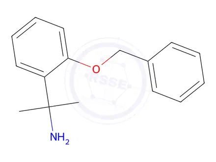 Chemical structure of 2-(2-(Benzyloxy)phenyl)propan-2-amine