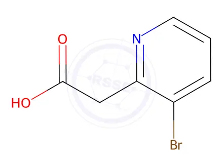 Chemical structure of 2-(3-bromopyridin-2-yl)acetic acid