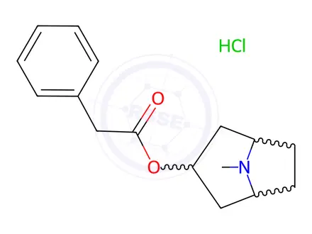 Chemical structure of Tropine Phenylacetate Hydrochloride