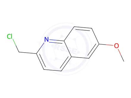 Chemical structure of 2-(chloromethyl)-6-methoxyquinoline