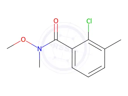 Chemical structure of Benzamide, 2-chloro-N-methoxy-N,3-dimethyl-