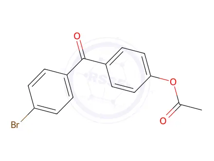 Chemical structure of 4-Acetoxy-4-bromobenzophenone