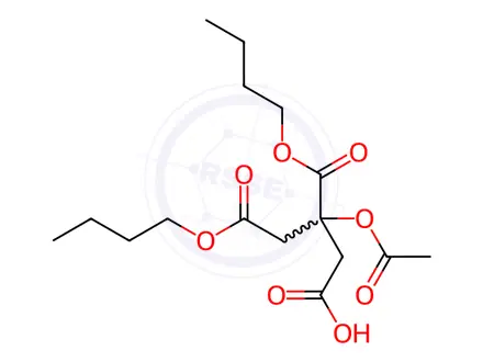 Chemical structure of 2-(Acetyloxy)-1,2,3-propanetricarboxylic Acid 1,2-Dibutyl Ester