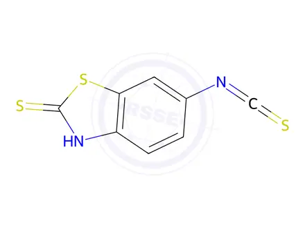 Chemical structure of 2(3H)-Benzothiazolethione,6-isothiocyanato-(9CI)