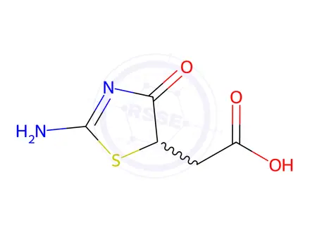Chemical structure of (2-Imino-4-oxo-thiazolidin-5-yl)-acetic acid