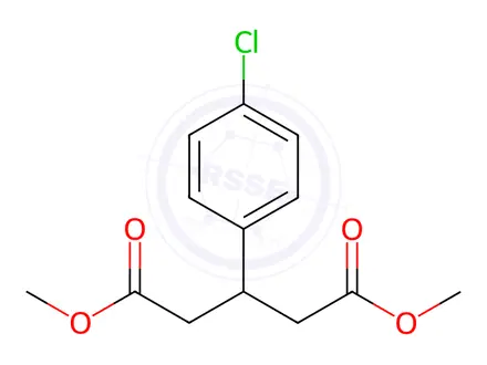 Chemical structure of Dimethyl 3-(4-chlorophenyl)pentanedioate