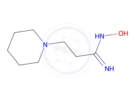 Chemical structure of (1Z)-N'-hydroxy-3-piperidin-1-ylpropanimidamide
