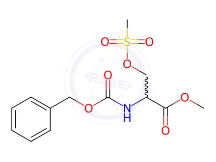 Chemical structure of Methyl N-((benzyloxy)carbonyl)-O-(methylsulfonyl)serinate