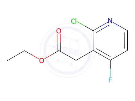 Chemical structure of Ethyl 2-(2-chloro-4-fluoropyridin-3-yl)acetate