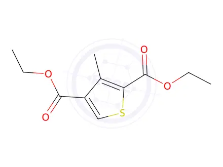 Chemical structure of Diethyl 3-methylthiophene-2,4-dicarboxylate