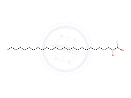 Chemical structure of 2-hydroxyhexacosanoic acid