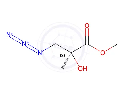 Chemical structure of (2S)-3-Azido-2-hydroxy-2-methyl-propanoic Acid Methyl Ester