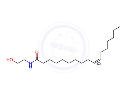 Chemical structure of C17:1 anandamide