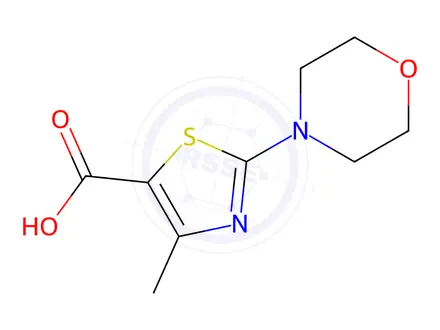 Chemical structure of 4-Methyl-2-morpholin-4-yl-thiazole-5-carboxylic acid