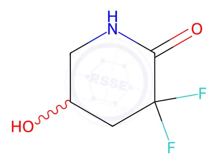 Chemical structure of 3,3-Difluoro-5-hydroxypiperidin-2-one