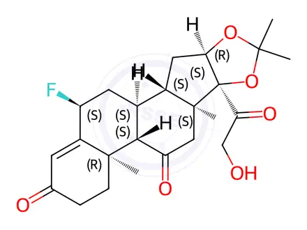 Chemical structure of 11-Keto Flurandrenolide