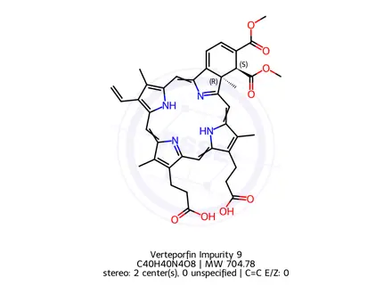 Chemical structure of Verteporfin Impurity 24