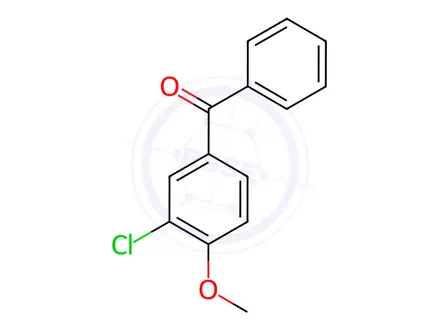 Chemical structure of (3-Chloro-4-methoxyphenyl)(phenyl)methanone
