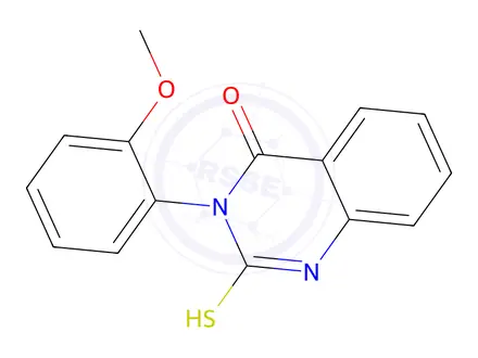 Chemical structure of 3-(2-Methoxyphenyl)-2-thioxo-2,3-dihydroquinazolin-4(1H)-one