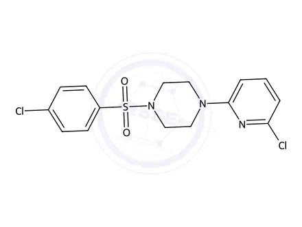 Chemical structure of 1-(4-Chlorobenzenesulfonyl)-4-(6-chloropyridin-2-yl)piperazine