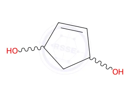 Chemical structure of Cyclopent-4-ene-1,3-diol