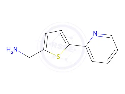 Chemical structure of C-(5-Pyridin-2-yl-thiophen-2-yl)-methylamine