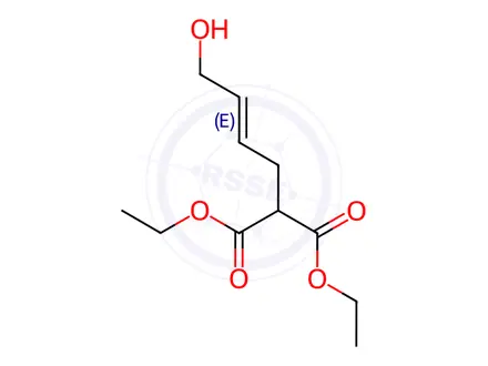 Chemical structure of (E)-Diethyl 2-(4-Hydroxybut-2-En-1-Yl)Malonate