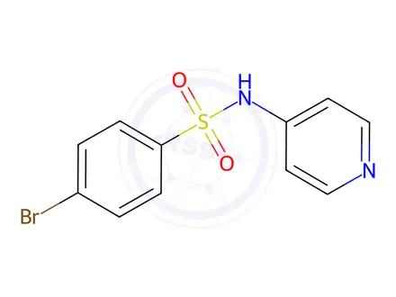 Chemical structure of 4-Bromo-N-(pyridin-4-yl)benzenesulfonamide
