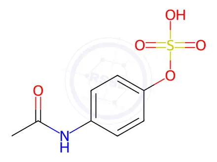 Chemical structure of Acetaminophen Sulfate