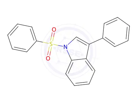 Chemical structure of 3-PHENYL-1-(PHENYLSULFONYL)INDOLE