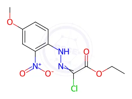 Chemical structure of Ethyl 2-Chloro-2-[2-(4-methoxy-2-nitrophenyl)hydrazono]acetate