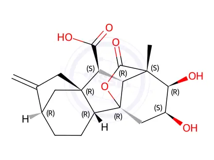 Chemical structure of Gibberellin A34