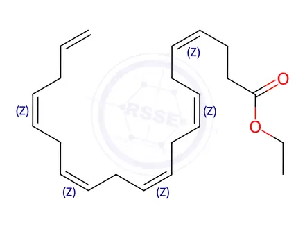 Chemical structure of Ethyl (4Z,7Z,10Z,13Z,16Z)-icosa-4,7,10,13,16,19-hexaenoate