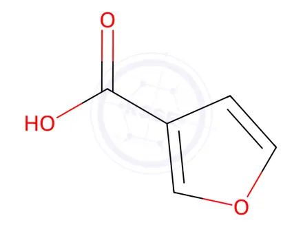 Chemical structure of 3-Furoic acid Solution in Water