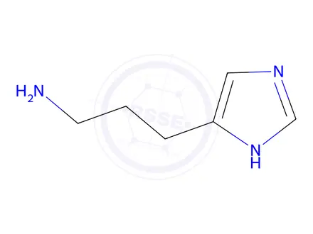 Chemical structure of 3-(1H-IMIDAZOL-4-YL)-PROPYLAMINE HCL