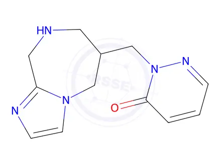 Chemical structure of 2-((6,7,8,9-Tetrahydro-5H-imidazo[1,2-a][1,4]diazepin-6-yl)methyl)pyridazin-3(2H)-one