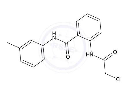 Chemical structure of 2-(2-Chloroacetamido)-n-(3-methylphenyl)benzamide