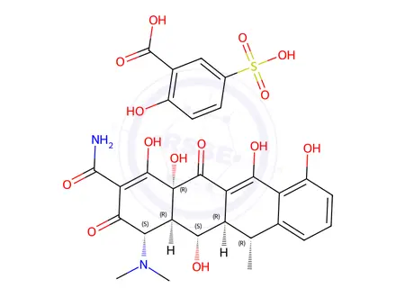 Chemical structure of Doxycycline5-sulfosalicylate