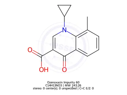 Chemical structure of Ozenoxacin Impurity 123