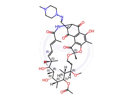 Chemical structure of Rifampicin quinone
