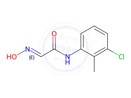 Chemical structure of N-(3-Chloro-2-methylphenyl)-2-(hydroxyimino)acetamide