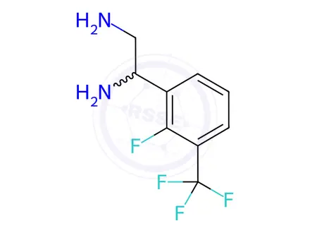 Chemical structure of 1-[2-FLUORO-3-(TRIFLUOROMETHYL)PHENYL]ETHANE-1,2-DIAMINE
