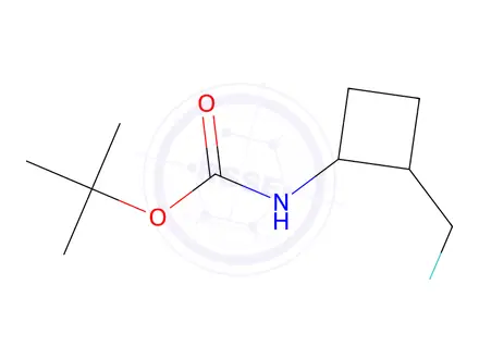 Chemical structure of Tert-butyl (2-(fluoromethyl)cyclobutyl)carbamate